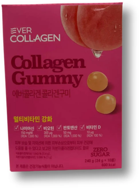 에버 콜라겐 젤리 구미 당류 제로 저분자콜라겐 히알루론산 비오틴 멀티 비타민 - 쿠팡