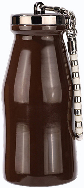 나인나 316스테인리스 비즈 키링 감성 미니 텀블러 보온 보냉 작은 보온병l, 1개, 280ml, 커피