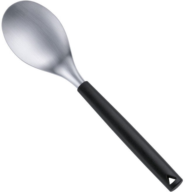 304不鏽鋼湯勺 聚丙烯隔熱手柄, 黑, 1個