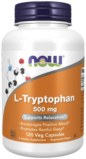 나우푸드 L-트립토판 500mg 베지 캡슐, 1개 - 쿠팡