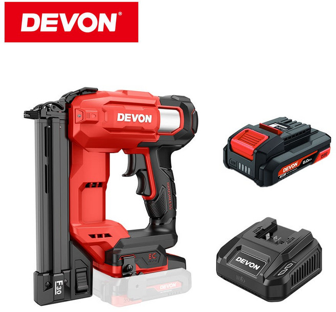 데본 20V 충전 전동 타카 2.0Ah 배터리 1개 세트 6603-Li-20, 1세트