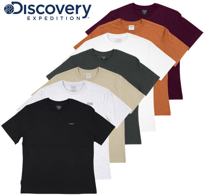 [백화점발송] 디스커버리 남여공용 반팔티 티셔츠 냉감 시원한 커플 등산 러닝 캠핑 낚시 여행