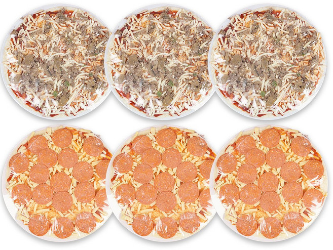 리얼 씬피자 불고기3+페퍼로니3, 1세트, 1.56kg