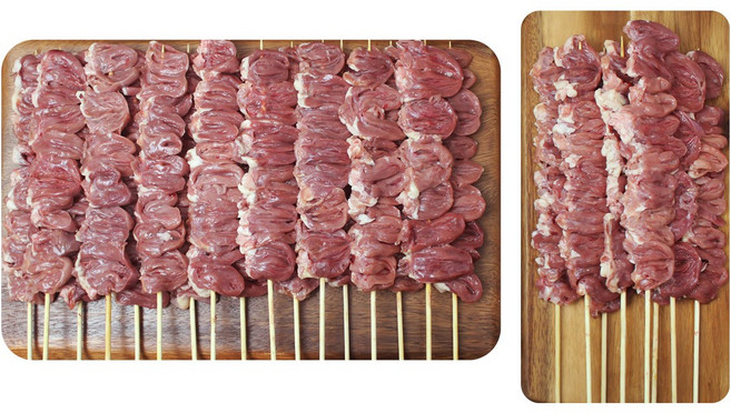 고우하 국내산 닭염통꼬치 40g 25꼬치 대용량 업소용 도매 캠핑 음식 수제꼬치 간식 안주, 1개, 1kg