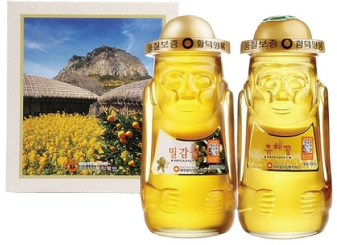 제주 밀감꿀 580g 유채꿀 580g, 1세트