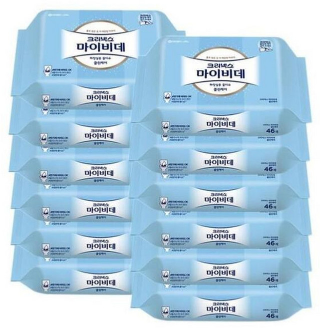 HYE1874055마이비데 물티슈 46매x12팩/클린게어, 46매, 12박스