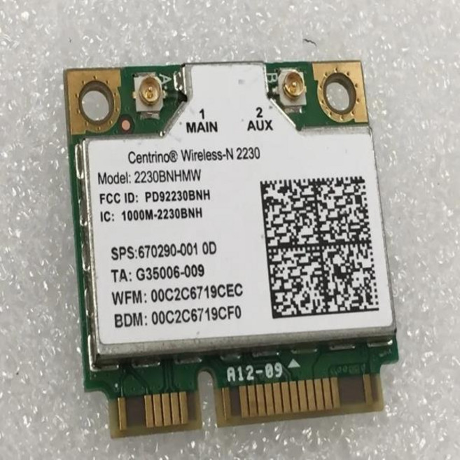 인텔 센트리노 무선 N 2230 2230BN 미니 Pci-E 와이파이 네트워크 카드 블루투스 4.0 카드, 없음, 1개