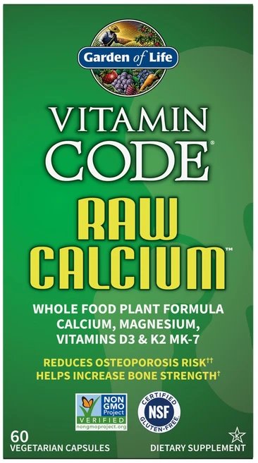 [미국정품직구상품] 가든오브라이프 비타민 코드 RAW 칼슘 60정, 1개 - 쿠팡
