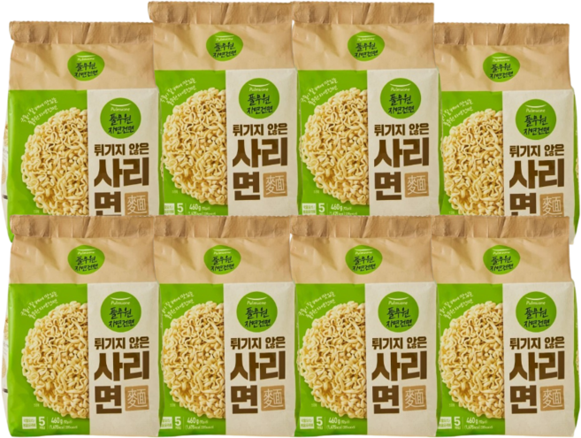 풀무원자연건면 튀기지 않은 사리면 92g, 40개
