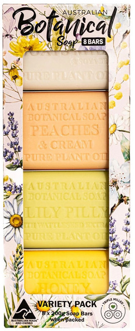 코스트코 커클랜드 보태니컬 비누 4가지향 8개 오스트레일리안 대용량 천연오일 식물성 집들이선물 선물용 고급비누, 8개입, 200g