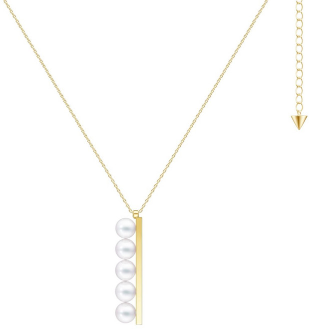 타사키 컬렉션 라인 밸런스 플러스 18K 옐로 골드 아코야 펄 펜던트