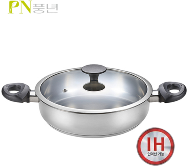 [풍년공식판매점] 풍년 루체IH-24전골 스텐냄비 인덕션냄비 통삼중냄비 찌개냄비 전골냄비, 루체IH, 24cm전골