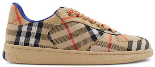 버버리 테라스 체크 캔버스 스니커즈
