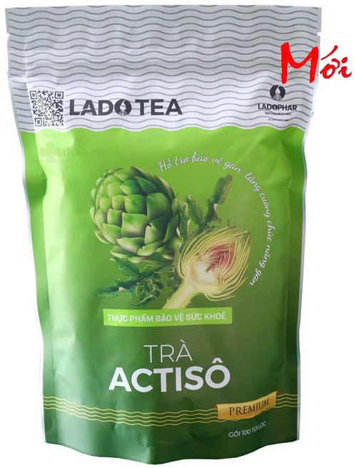 아티초크 티백 LADOPHAR - 천연 간 해독차 Actiso Da Lat, 2g, 100개입, 4개, 2g