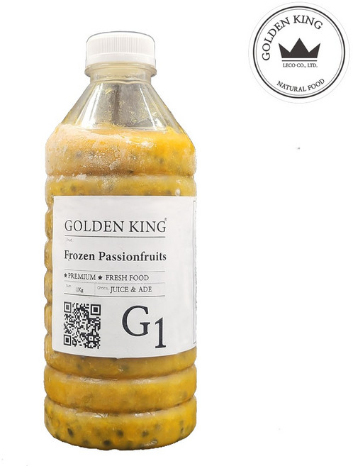 골든킹 프리미엄 백향과 냉동패션후르츠 퓨레 1kg, 1kg,씨있는, 1개
