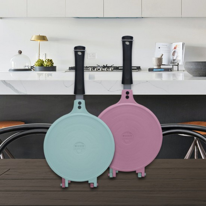 원형 점보 와플팬 간식만들기 후라이팬 (투컬러), 없음, 1개