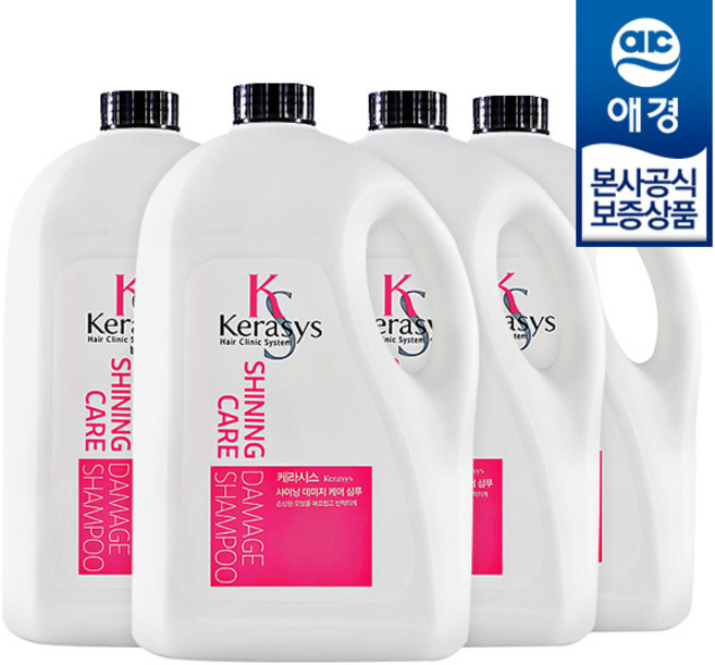 케라시스 샤이닝 데미지 케어 플러스 샴푸, 4L, 4개