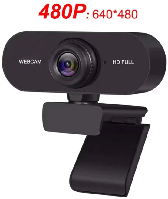 Elough 데스크탑 노트북 컴퓨터용 미니 USB 웹 카메라 유튜브 스카이프용 캠 마이크 포함 2K HD, 04 480P, 02 480P