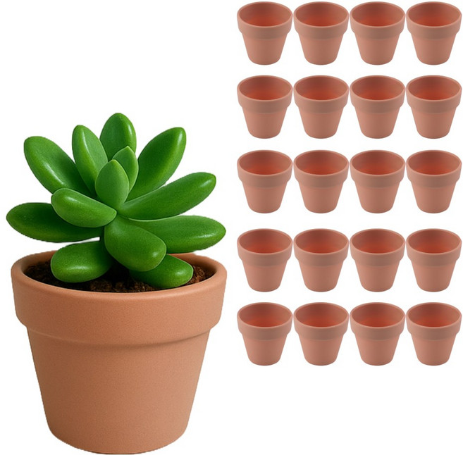 희잇 미니화분, 핑크, 20개