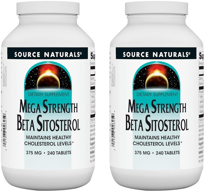 소스내츄럴스 메가 스트랭스 베타 시토스테롤 375mg 타블렛, 240정, 2개