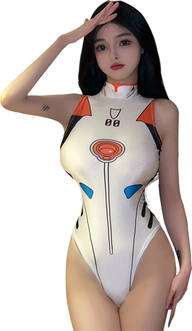 섹시코스튬 에반게리온 레이 모노키니 바디수트 수영복