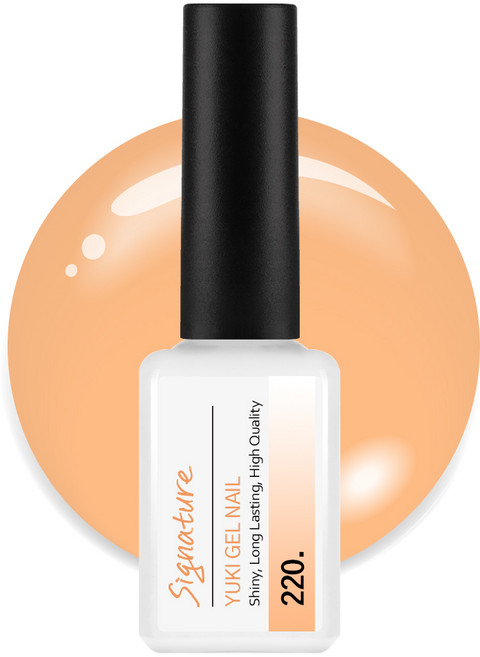 유키 시그니처 젤네일, 220호 자몽시럽, 7g, 1개