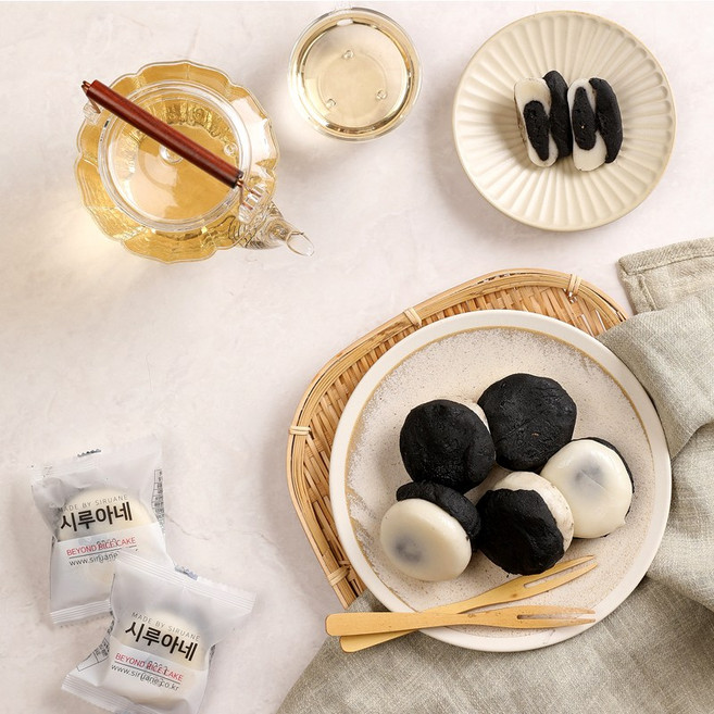 시루아네 흑임자뭉치떡 개별포장 60g*25개입, 1박스, 60g