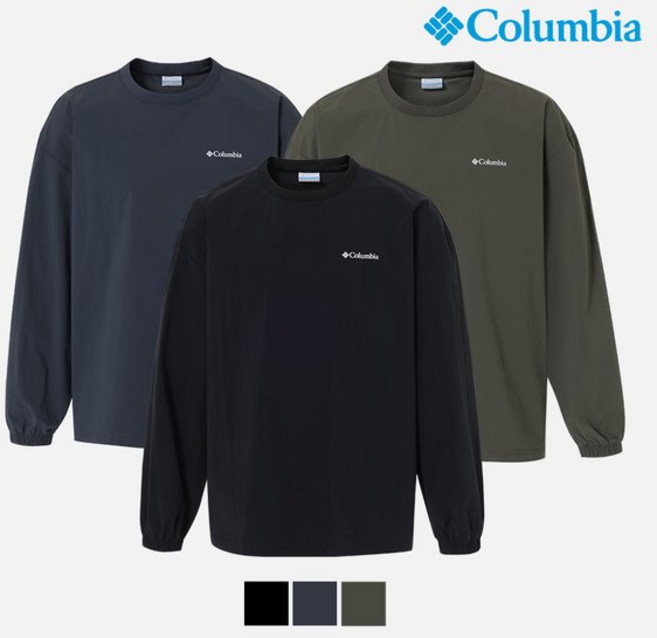 [백화점 발송] 컬럼비아 남여공용 맨투맨 데일리 일상 출근 캠퍼스 러닝 워킹 여행 운동 등산 낚시 캠핑 완판 추가입고 강추템