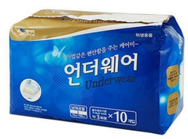 케어미 언더웨어(입는 기저귀) 남여공용 대형(M-L) 성인용 기저귀, 대형, 10개입, 2개