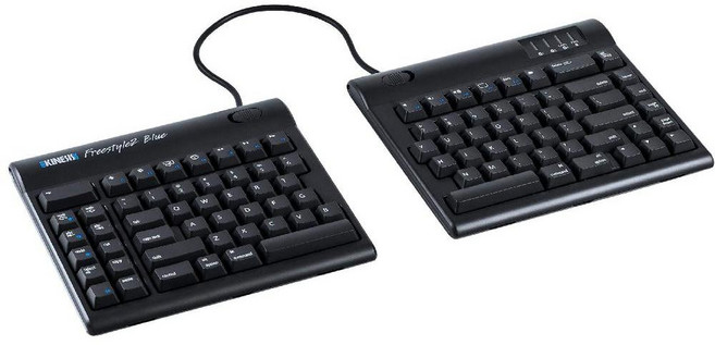 KINESIS Freestyle2 Blue 키네시스 무선 키보드 9인치 분리 맥용, PC Layout, Mac Layout, 일반형