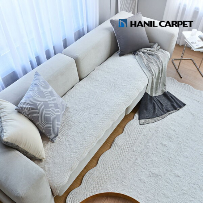 [한일카페트] (99ZONE) [1+1] 클로리스 극세사 워싱 쇼파패드 5~6인용 70x300