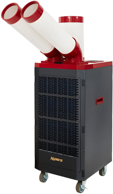 산업용 이동식 에어컨 친환경 업소용 야외 공장 식당 주방, e_2구 N225EC (2600W) 블랙/레드