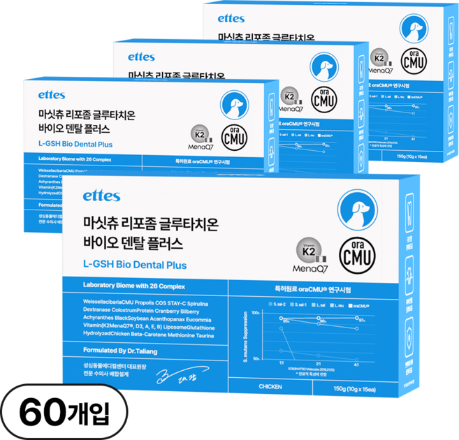 엣츠 마싯츄 리포좀 강아지 구강 덴탈, 15회분, 구강/치석관리, 4개