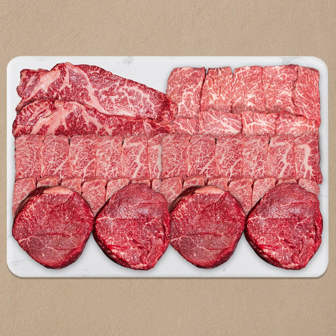 마장동 한우이츠 1++등급 한우선물세트, 1세트, 하이엔드 4호 (일반 감사장), 1.2kg