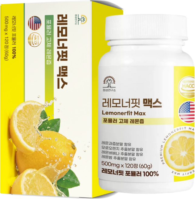 [공식] 레모너핏 4중 포뮬러 고체레몬즙, 1개, 120정