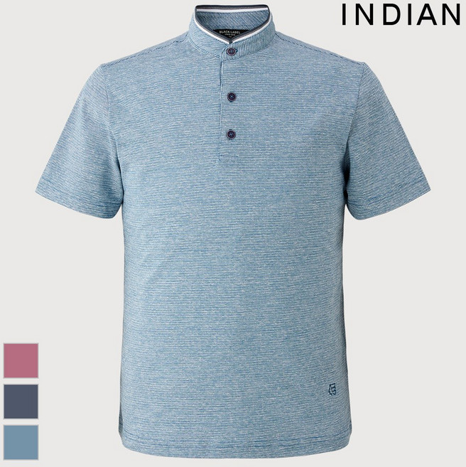 [INDIAN] 린넨혼방 차이나 티셔츠_MIUAS3M2161