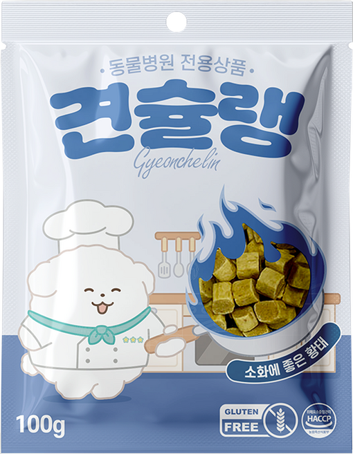 견슐랭 강아지 동물병원 기능성 간식, 황태, 100g, 3개