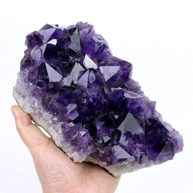 크리스탈블레싱 자수정 클러스터 천연원석 아메시스트 크리스탈 파워스톤 명상 힐링 CBCG0513