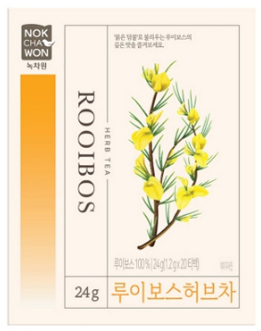 녹차원 루이보스 허브차, 1.2g, 20개입, 4개