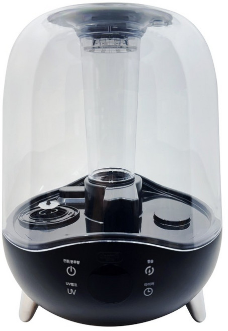 UV 살균 스마트 항습 5L 대용량 가습기, 블랙