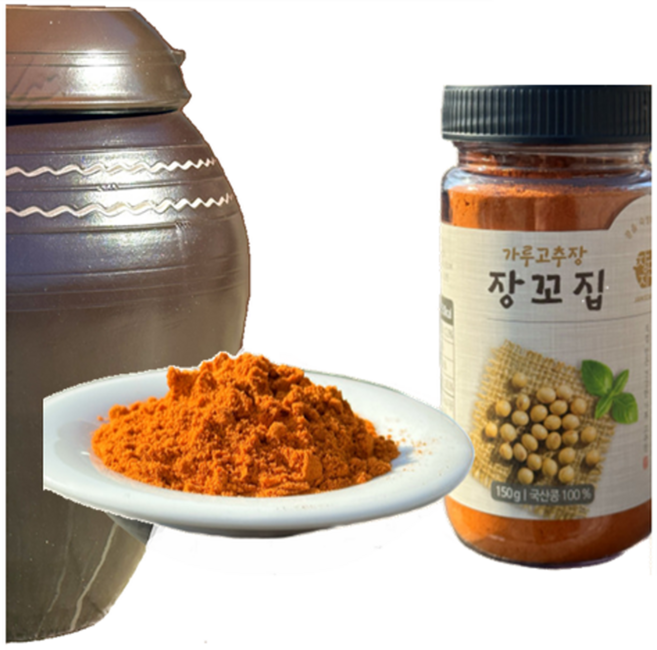 [강릉 장단지] 가루고추장 장꼬집 / 국산(고춧가루 메주(콩) 찹쌀 천일염 쌀조청), 1개, 150g