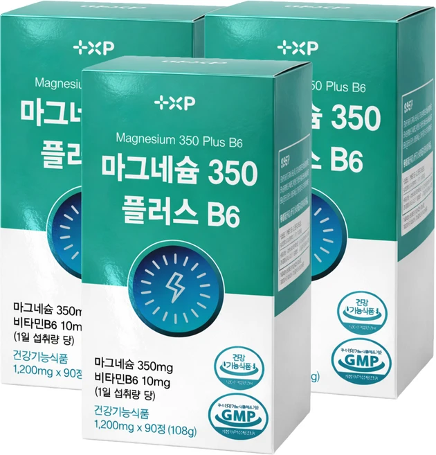 신경 및 근육 이완 에 먹는 흡수 좋은 글루콘산 산화 마그네슘 영양제 알약 눈꺼풀떨림 다리 종아리 쥐날때 추천, 3세트, 90정 - 쿠팡