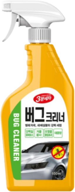 프라픽 카렉스 3분세차 버그크리너 650ml 송진 새똥 얼룩 리무버, 1개, 1ml