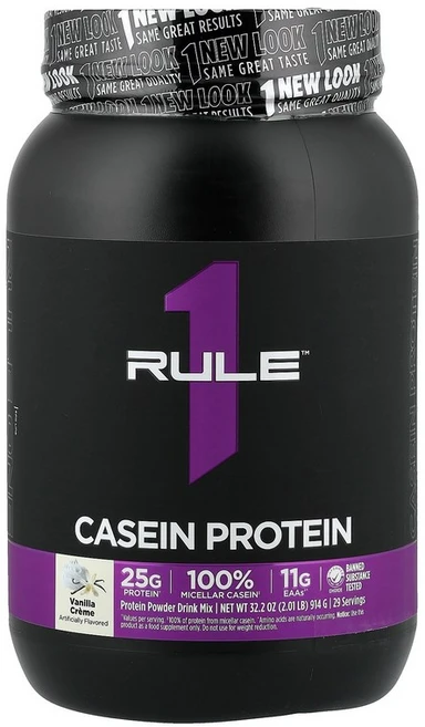 Rule One Proteins 카제인 단백질 파우더 드링크 믹스 바닐라 크림 914g(2.01lb) Proteins (룰 원 프로틴), 911 g, 1개, 913.5g - 쿠팡