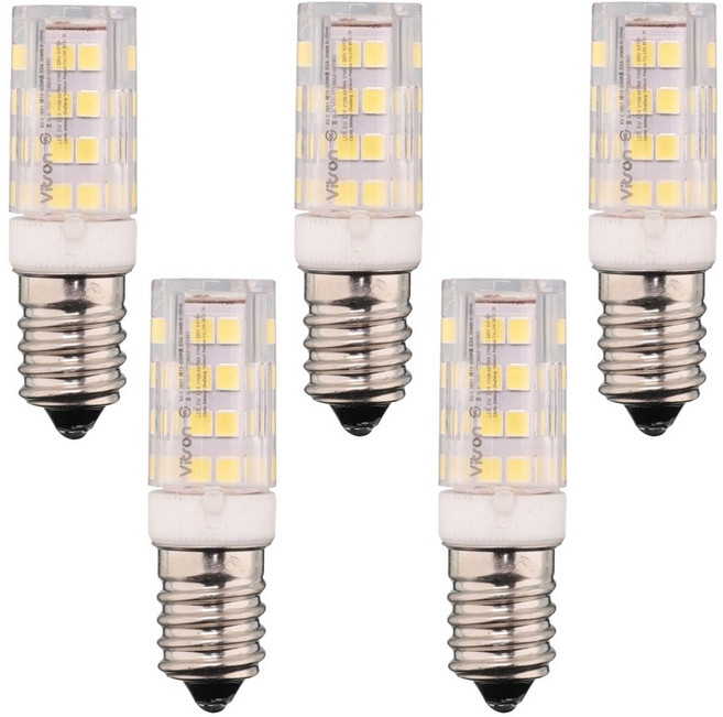 알라딘라이팅 LED 미니 콘램프 3W E17 5개 전구색(노란빛) 주광색(하얀빛) 17mm 소켓 콘벌브 옥수수전구, 전구색