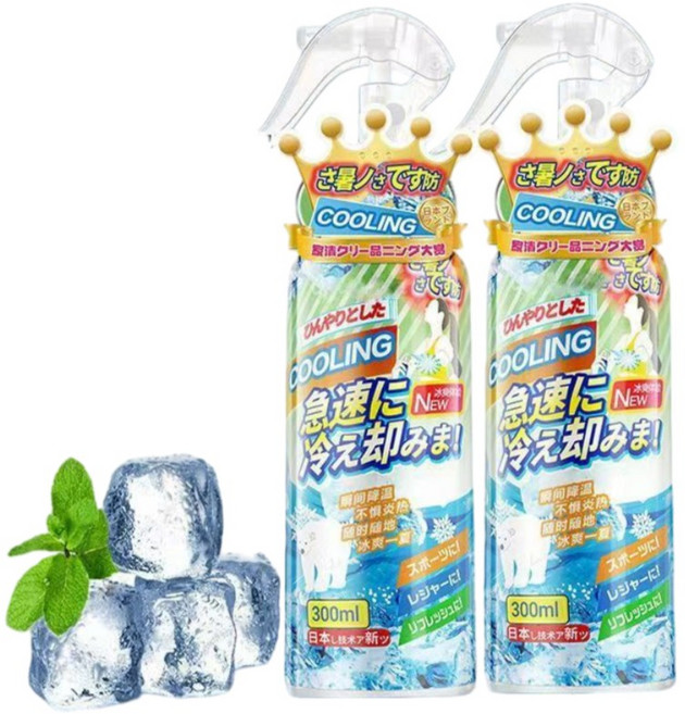 日本涼感噴霧 大容量 舒涼制汗噴霧 3瓶裝, 2個, 300ml