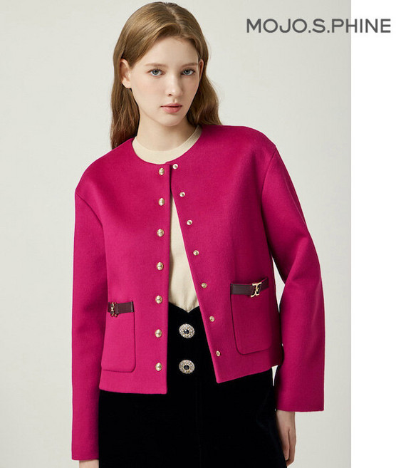 MOJO 모조에스핀 캐시미어 라운드 자켓 MA_J244MSF016 2688860