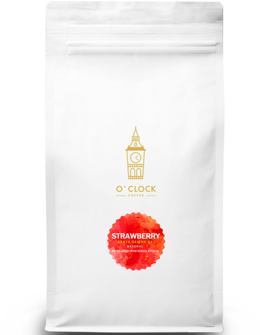 오클락커피 고급 에티오피아 아바야 게이샤 G1 스트로베리 내추럴 스페셜티 당일로스팅 원두커피, 500g, 1개, 홀빈(분쇄안함)