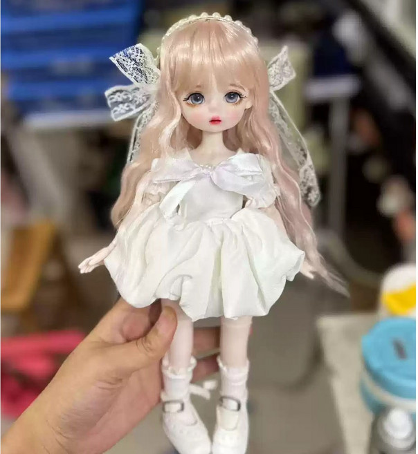 구체관절인형30cm 핸드메이드 메이크업 인형+의상+가발+구두 풀세트, 42번, 1개