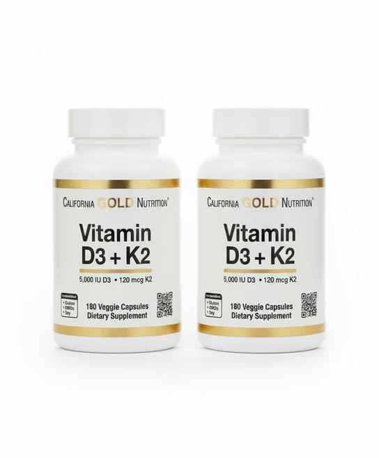 비타민D3K2(MK-7) 비타민디 비타민케이 180캡슐 캘리포니아골드뉴트리션, 180정, 3개 - 쿠팡
